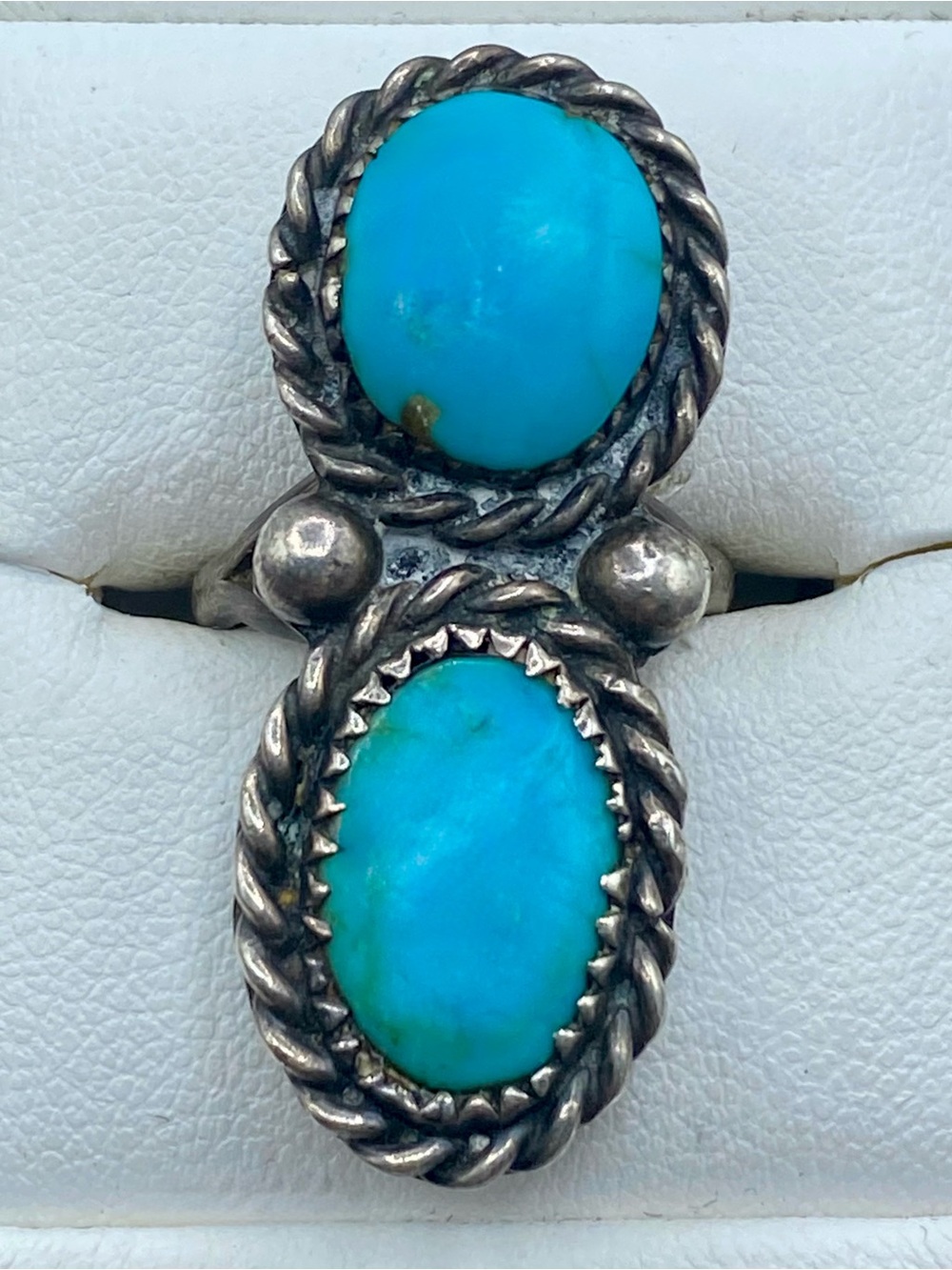 Sterling Silver Southwestern Native Turquoise Ring
